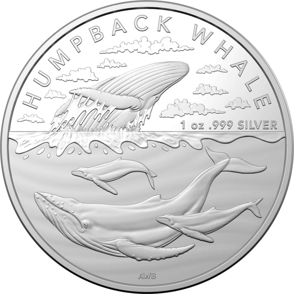2023 Humpback Whale 1oz Silver Coin