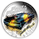 2023 Fast and Furious 1oz Silver Proof Coloured Coin – Quarter Mile at a Time
