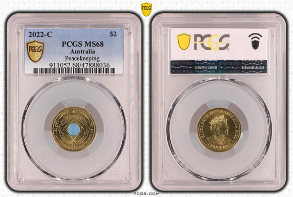 2022 75th Anniversary of Peacekeeping C Mintmark $2 Coin MS68