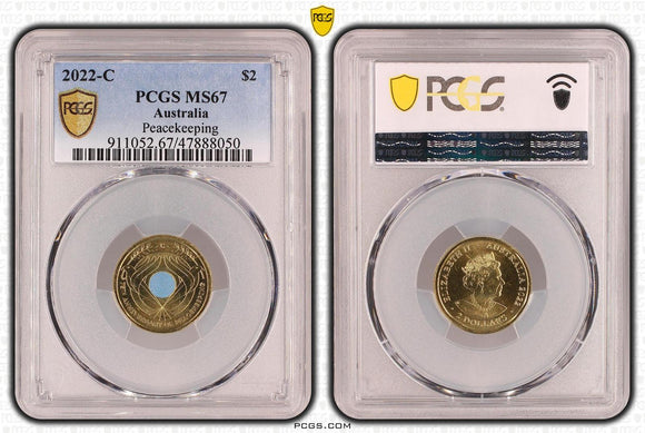 2022 75th Anniversary of Peacekeeping C Mintmark $2 Coin MS67