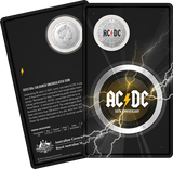 ACDC 2023 50c Carded Coin + 2021 Silver Proof Coin Bundle