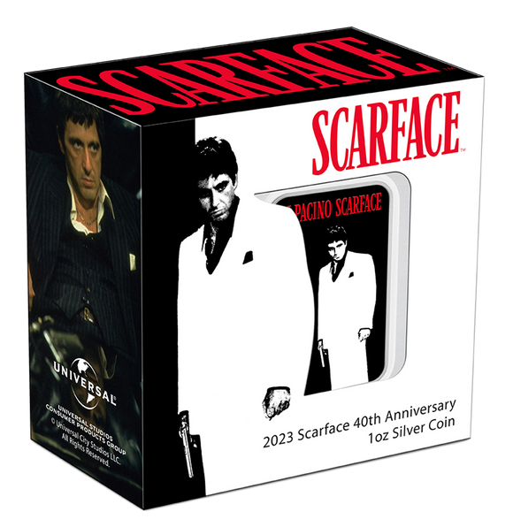 2023 Scarface 40th Anniversary 1oz Coloured Silver Proof Coin