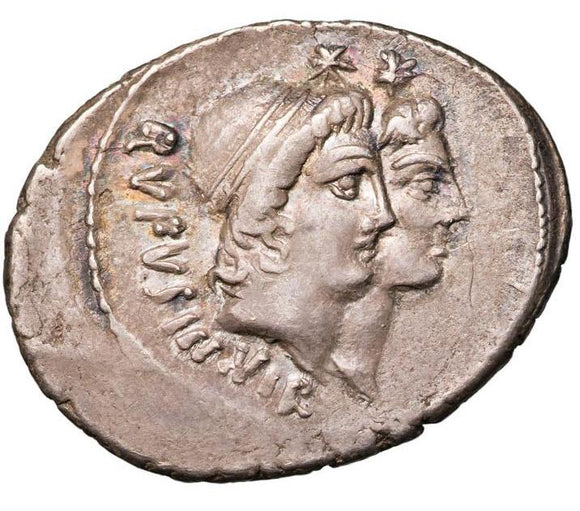 Mn. Cordius Rufus 46BC Silver Denarius VF