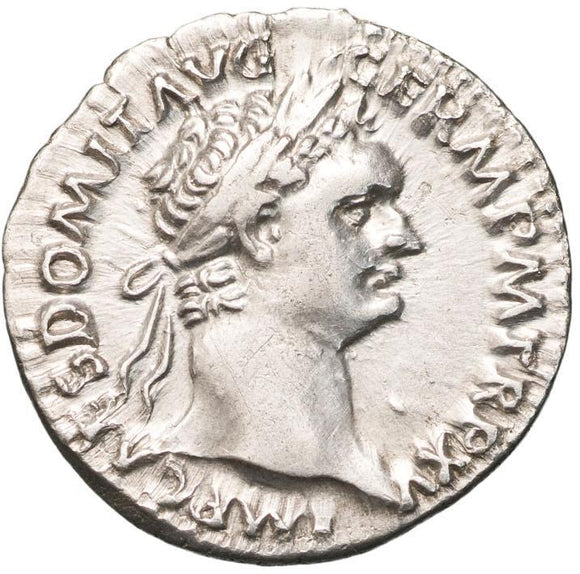 Domitian 81-96BC Silver Denarius gVF