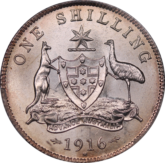 1916M Shilling MS64