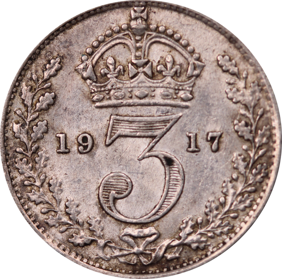 GB 1917 3 Pence VF