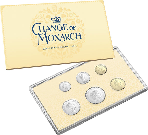 2024 King Charles Change of Monarch Uncirculated Coin Set