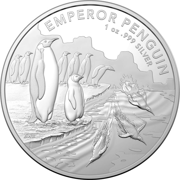 2023 AAT Emperor Penguin 1oz Silver Coin