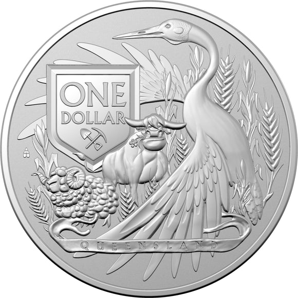 2023 Queensland Coat of Arms 1oz Silver Coin