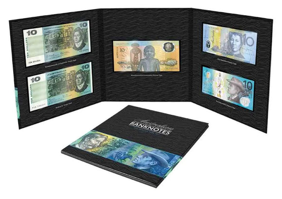 Australian $10 Banknote Type Set Folder
