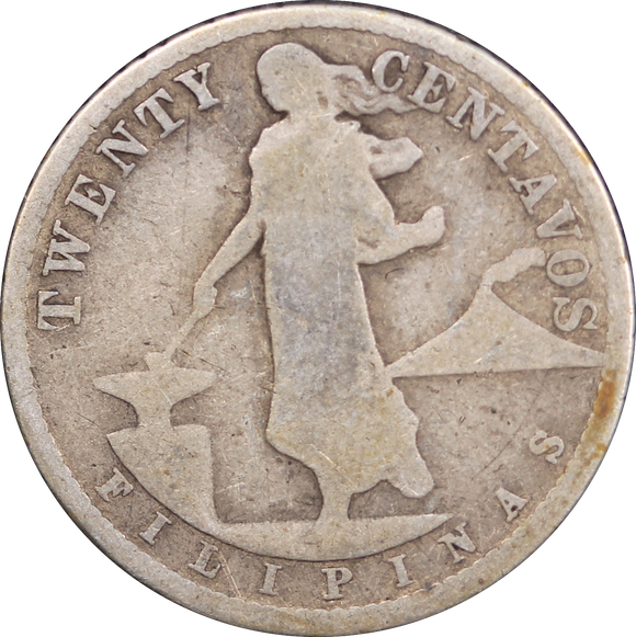1917 Philippines 20 Centavo VG