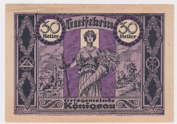 1920 Austria 30 Heller VF
