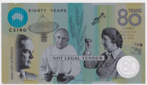 2006 CSIRO 80th Anniversary Banknote