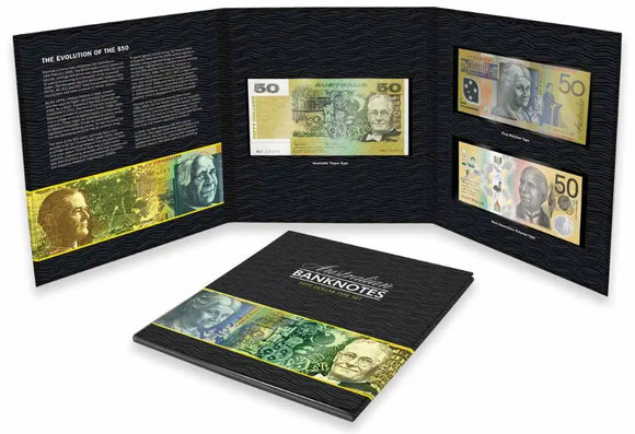 Australian $50 Banknote Type Set Folder