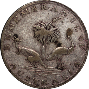 1860 Hogarth & Erichsen, Sydney Silver Threepence VF