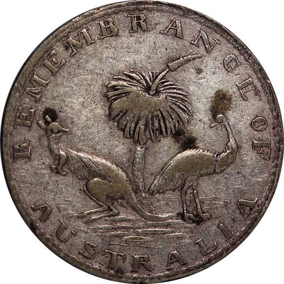 1860 Hogarth & Erichsen, Sydney Silver Threepence VF