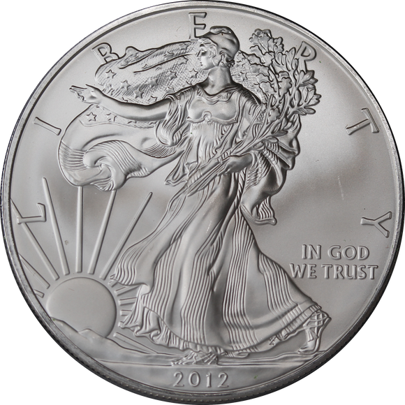 USA 2012 1oz Silver Eagle Dollar Coin