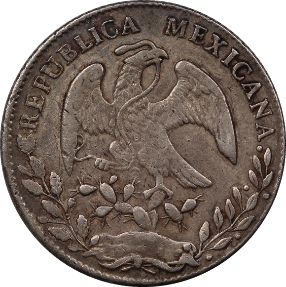 Mexico 1862 CE Silver 8 Reales VF