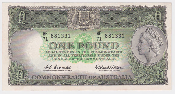 One Pound 1961 Coombs/Wilson gEF