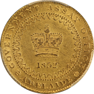 1852 Adelaide Pound Type II MS61