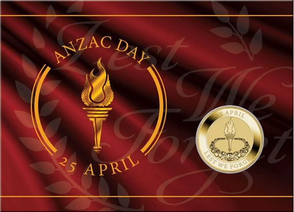 Anzac Day 2023 $1 Coin in Card