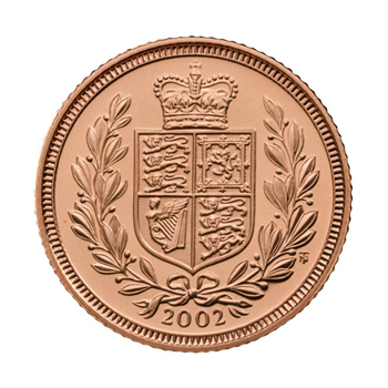 GB 2002 QEII Golden Jubilee Gold Half Sovereign Cover