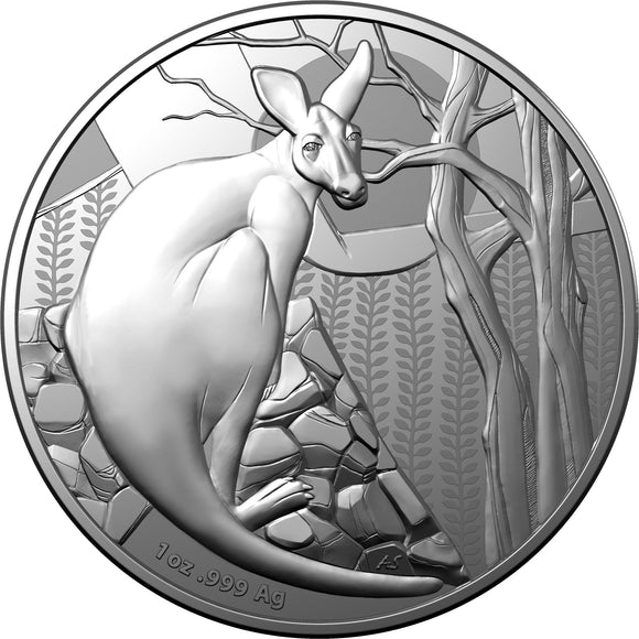 2022 Kangaroo Series - Impressions Frosted Uncirculated 1oz Silver Coin
