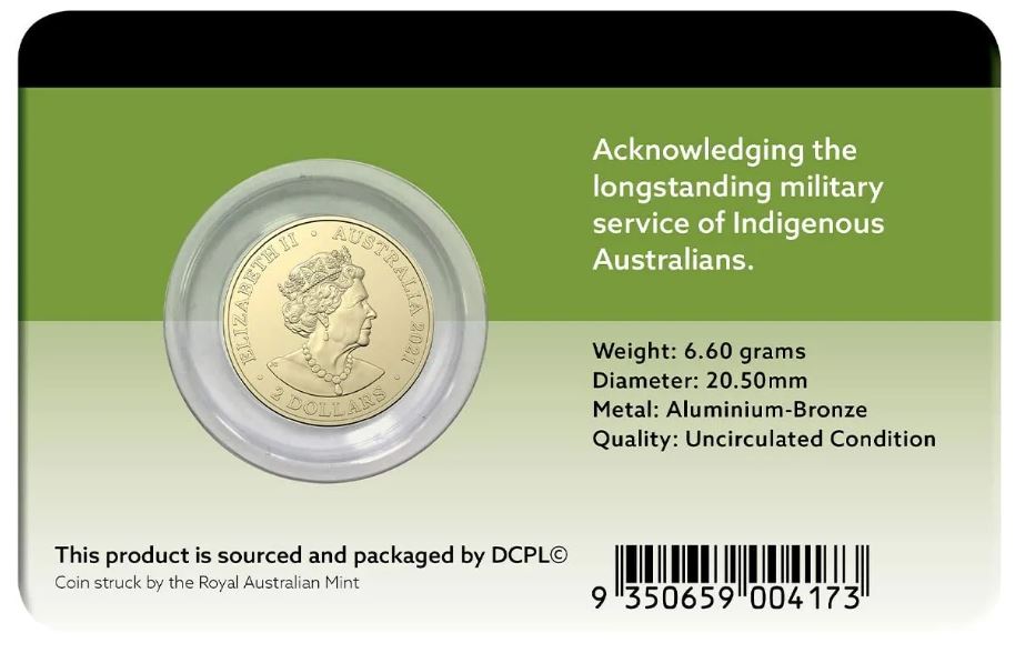 2021 Indigenous Military Service $2 Al-Br Coin Pack – Thompsons Coins