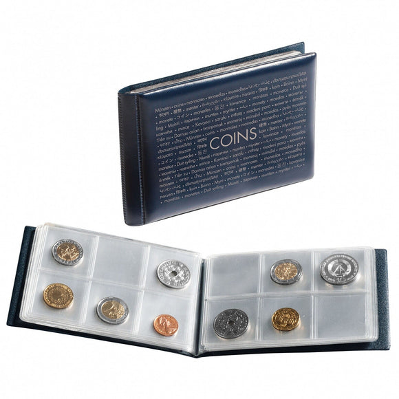 Coin Wallet with 8 Coin Sheets each for 6 coins