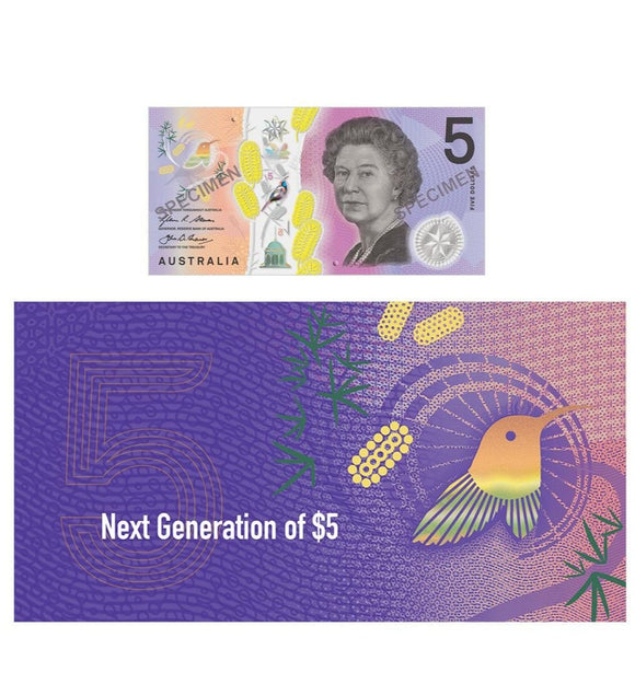 2016 Next Generation $5 Banknote Folder