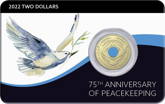 2022 75th Anniversary of Peacekeeping $2 Coin in Card