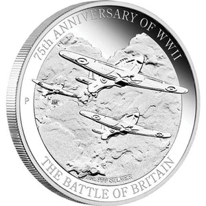 2015 $1 75th Anniversary of WWII The Battle of Britain 1oz Silver Proof Coin