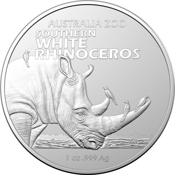 2023 Southern White Rhinoceros 1oz Silver Coin