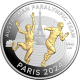 Australian Paralympic Team $5 Selectively Gold-Plated Proof Coin