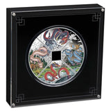 Year of the Dragon Quadrant 2024 1oz Silver Proof Coloured Four-Coin Set
