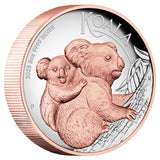 2023 Koala 5oz Silver Proof High Relief Gilded Coin