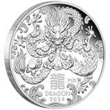 2024 Year of the Dragon 1/2oz Silver Proof Coin