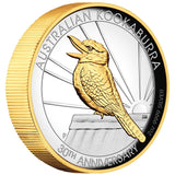 Kookaburra 2020 2oz Silver Proof Gilded High Relief Coin