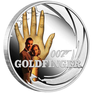 James Bond Goldfinger 2021 1/2oz Silver Proof Coloured Coin