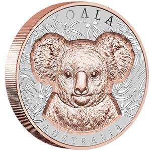 2025 Native Impressions - 1oz Silver Super Incused Rose Gold Koala Coin