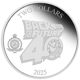 2025 BACK TO THE FUTURE 40th Anniversary 1oz Silver Proof Coin