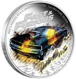 2023 Fast and Furious 1oz Silver Proof Coloured Coin – Quarter Mile at a Time