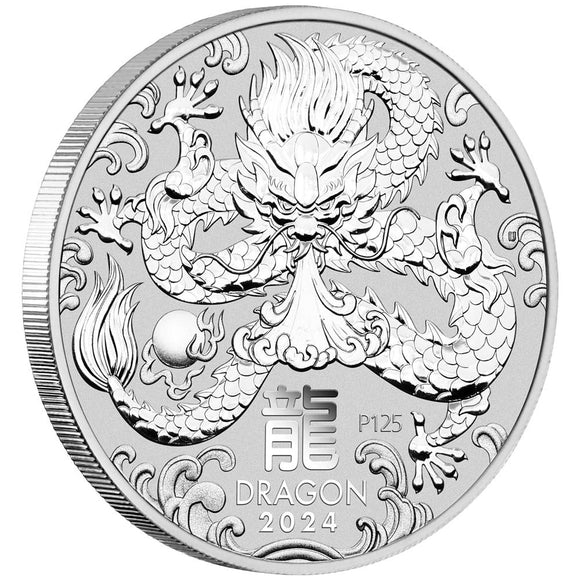 2024 Year of the Dragon 1oz Silver Bullion Coin