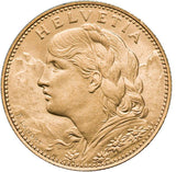 Switzerland 1922 B 10 Francs ChUNC