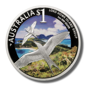 2013 $1 World Heritage Sites Lord Howe Island 1oz Silver Coloured Proof Coin