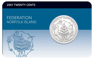 Centenary of Federation 2001 20c Norfolk Island Cu-Ni Coin Pack