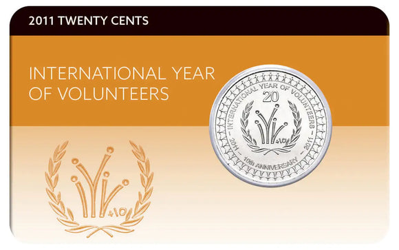 International Year of Volunteers 2011 20c Cu-Ni Coin Pack