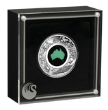 Great Southern Land 2024 1oz Silver Proof Chrysoprase Coin