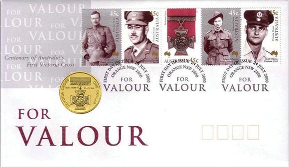 2000 $1 For Valour Centenary of Australia's First Victoria Cross PNC