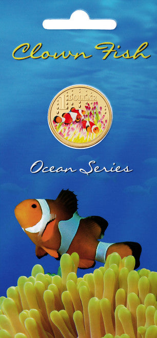 2006 $1 Ocean Series Clown Fish Coloured Uncirculated Coin